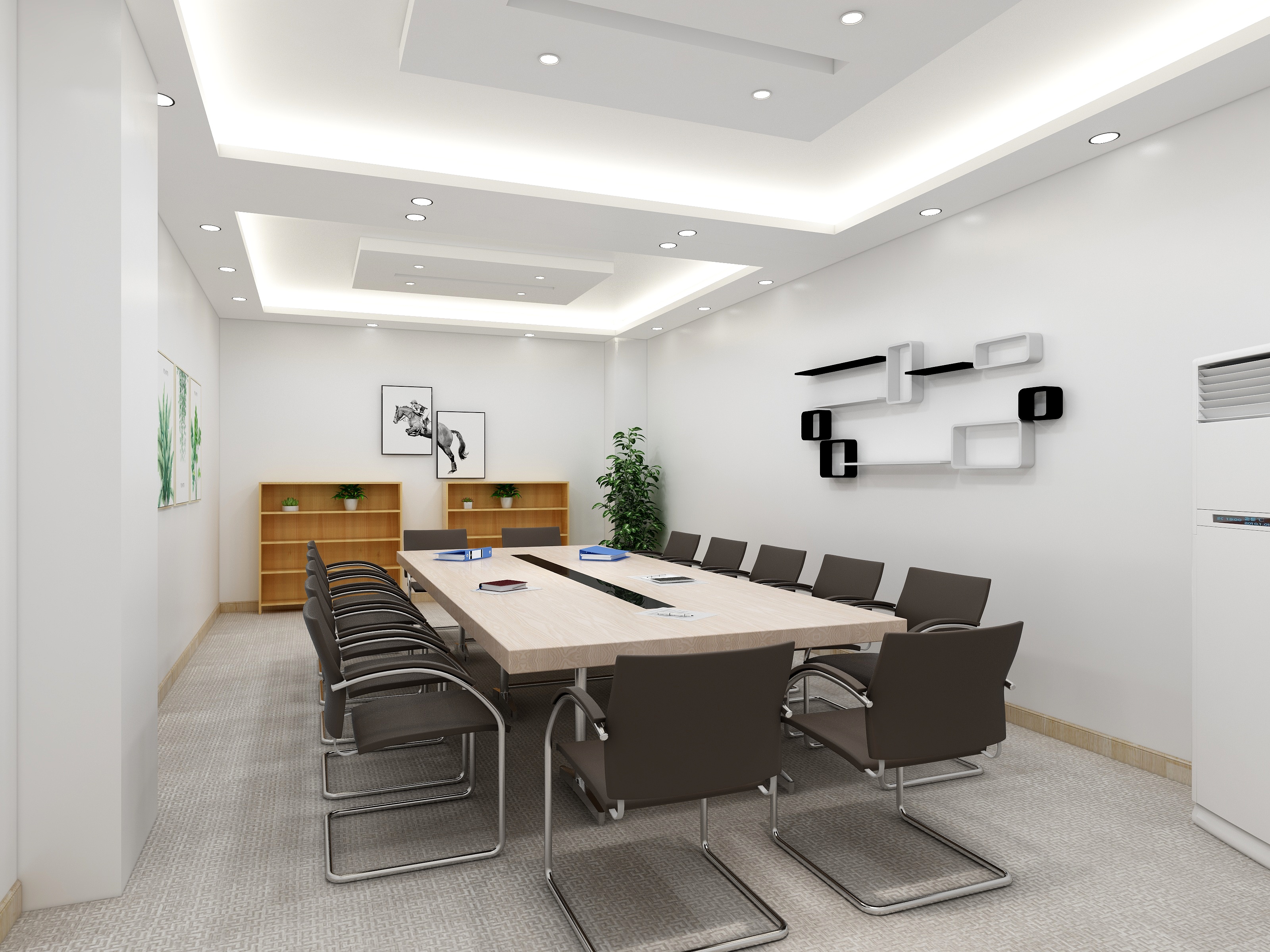 侯枭-小会议室-装修设计方案