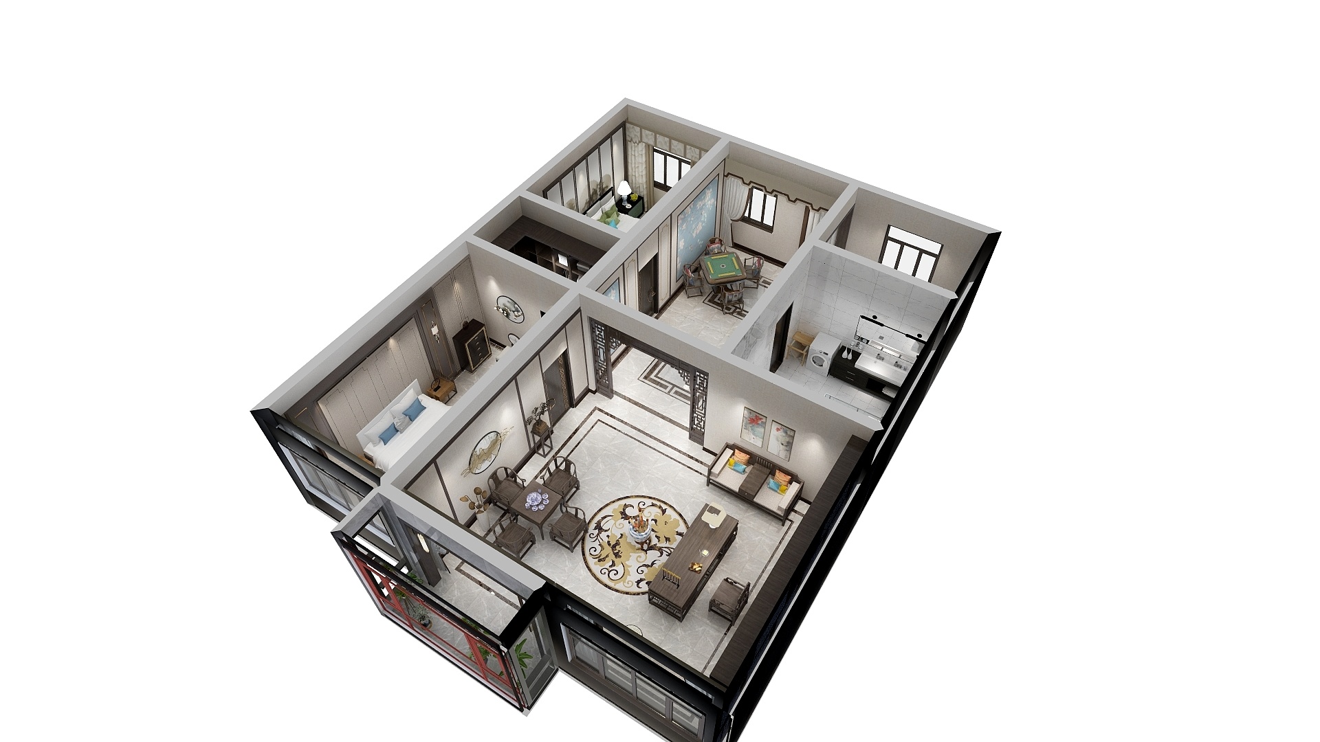 毅装饰设计中心-怀仁云龙小二楼-装修设计方案