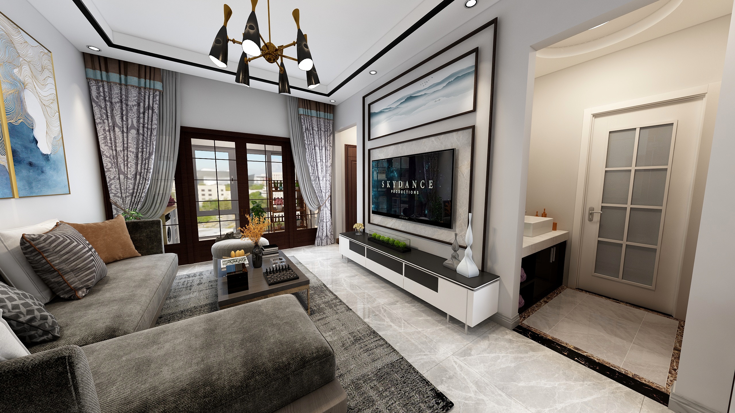 曾荣武-现代轻奢-装修设计方案