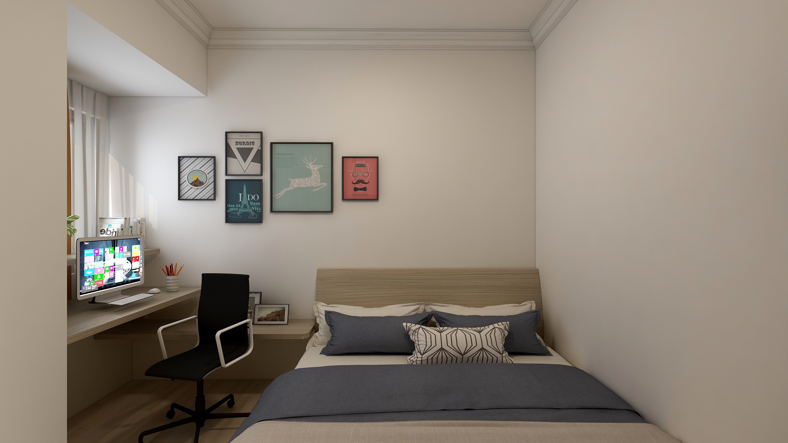 专业3D效果图设计-毛先生雅居-装修设计方案