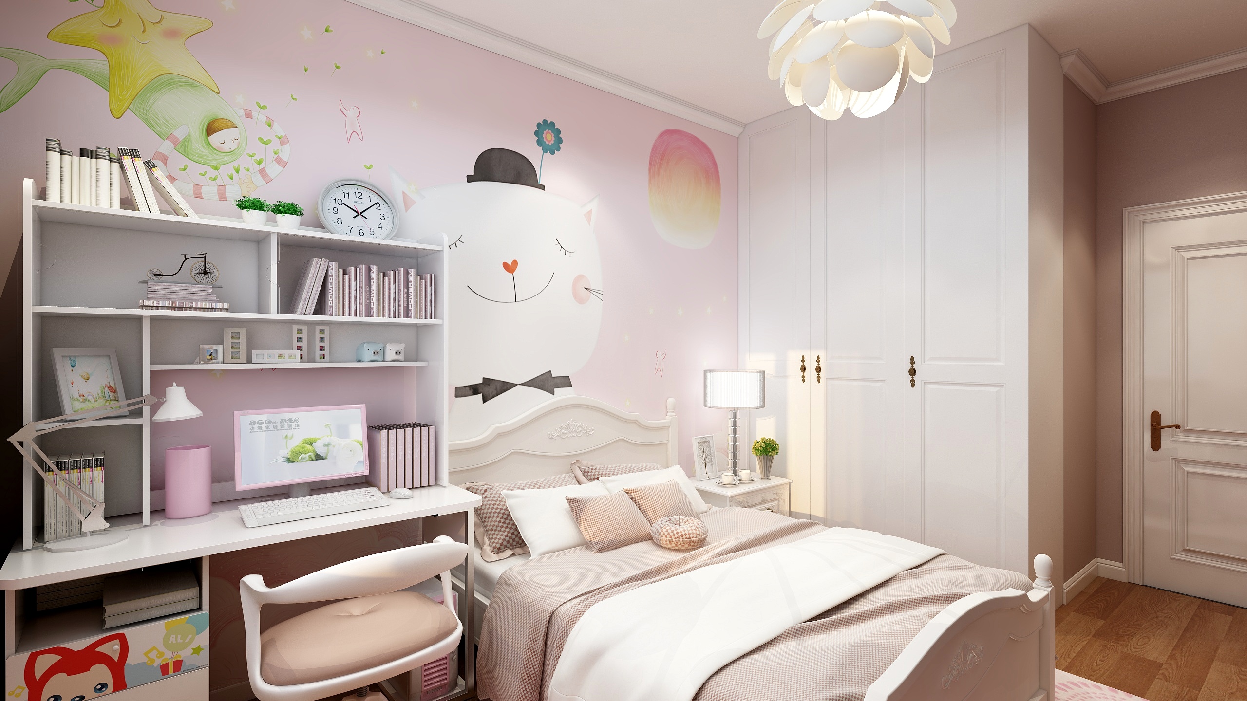 DMS设计-138方欧式三居一层儿童房装修效果图第2张