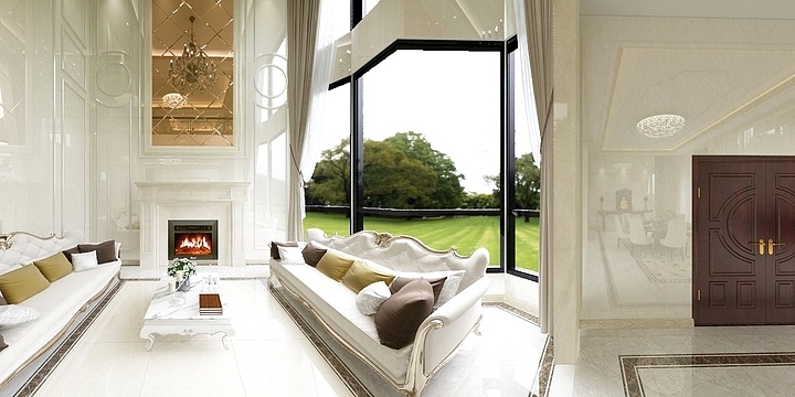 林舒华-下园村私宅一层-简欧混搭-装修设计方案