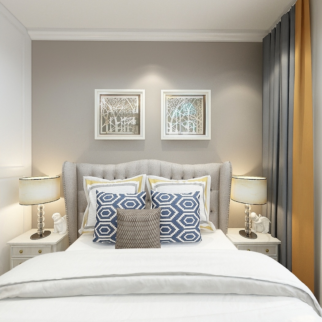 DMS设计-138方欧式三居一层客卧装修效果图第3张