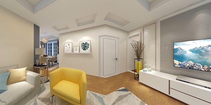 親蜜家的姐姐-东港新城-huting-装修设计方案