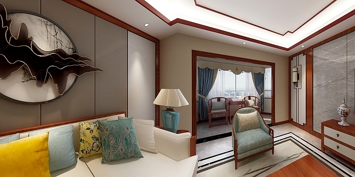 星空间设计工作室-两套合并户型-新中式-装修设计方案