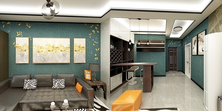 丨丶一-赞城YOHOTOWN100.00㎡醇品户型3室3厅1卫1厨-副本-装修设计方案