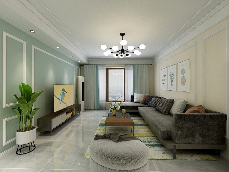 胡洁欣-恒信玫瑰公馆137.00㎡Q户型3室3厅2卫1厨-装修设计方案