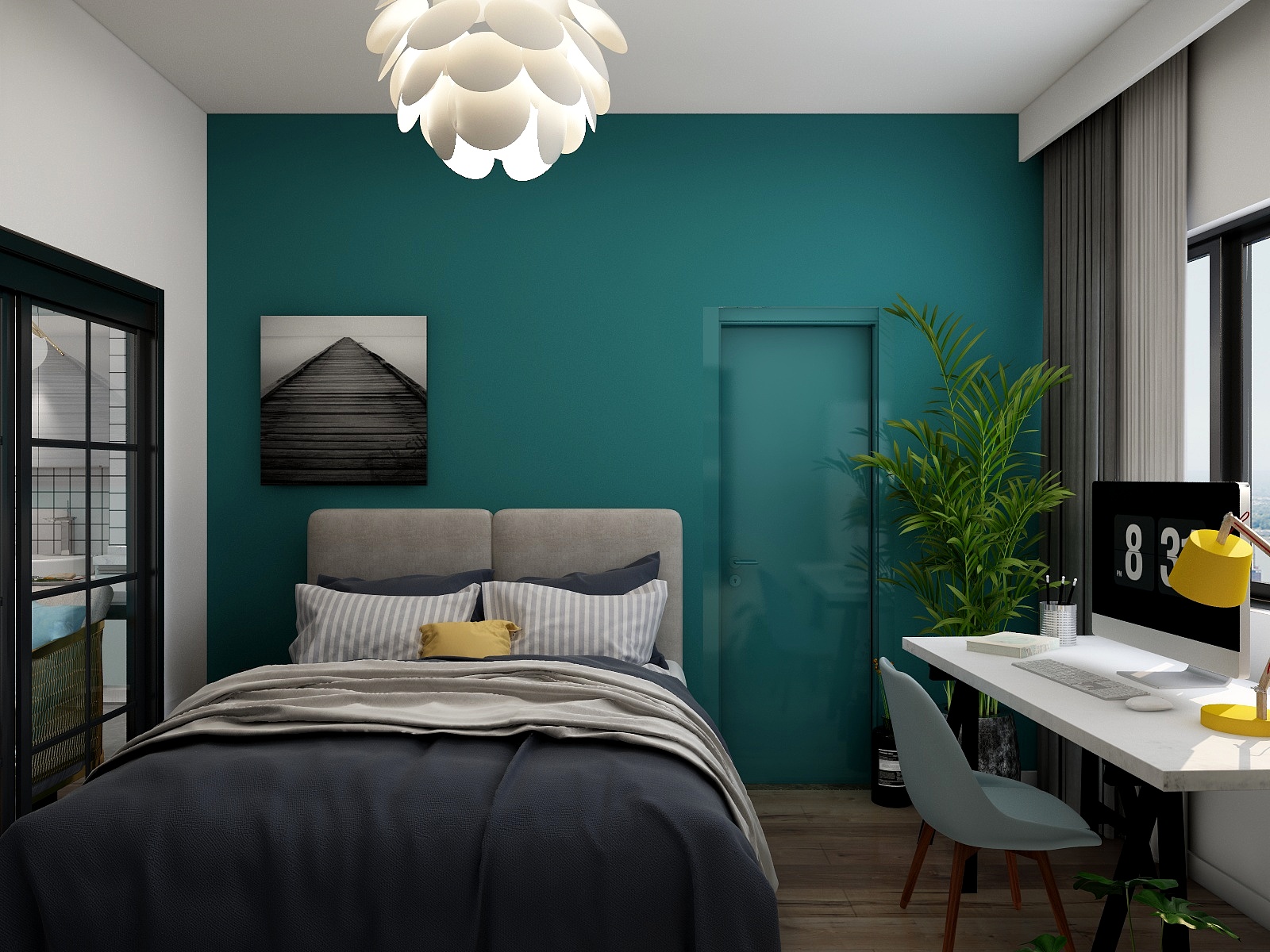 周士博-51方北欧一居装修效果图