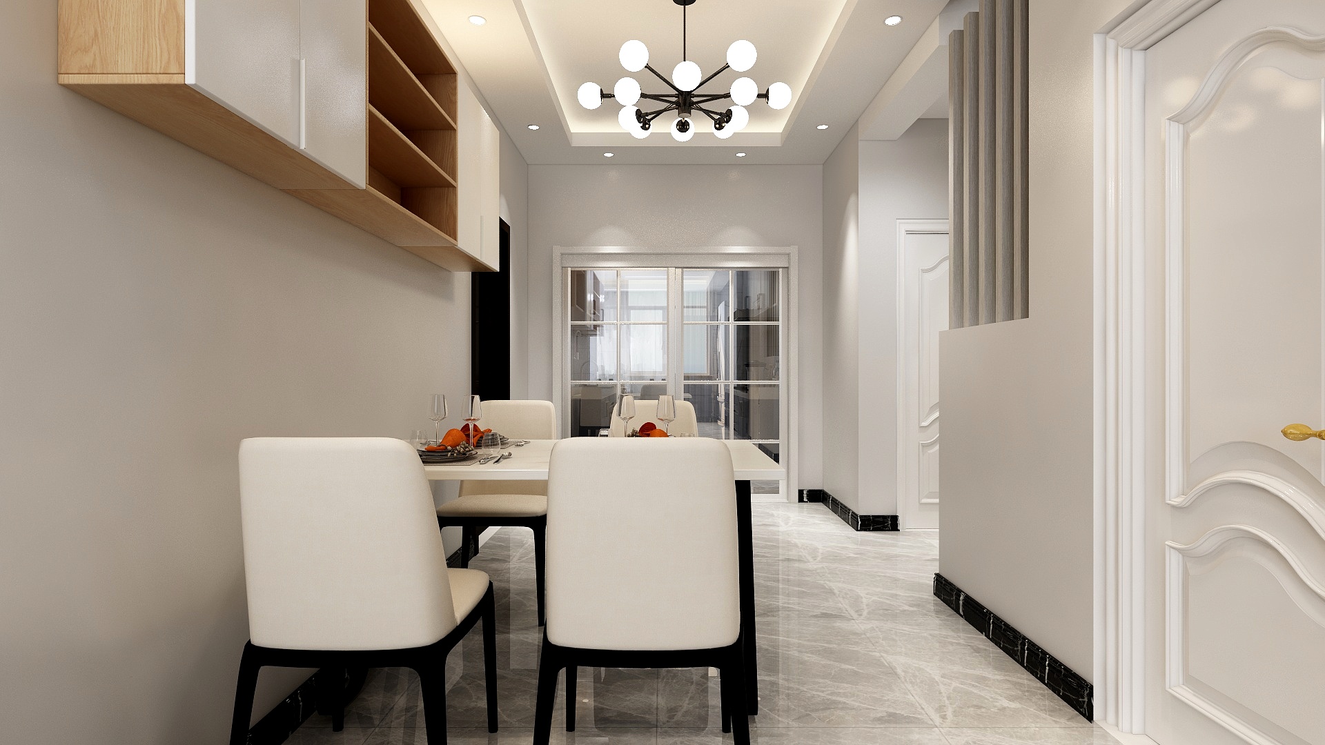 PompousLEE-龙腾香格里87.00㎡F户型87平2室2厅1卫1厨-装修设计方案