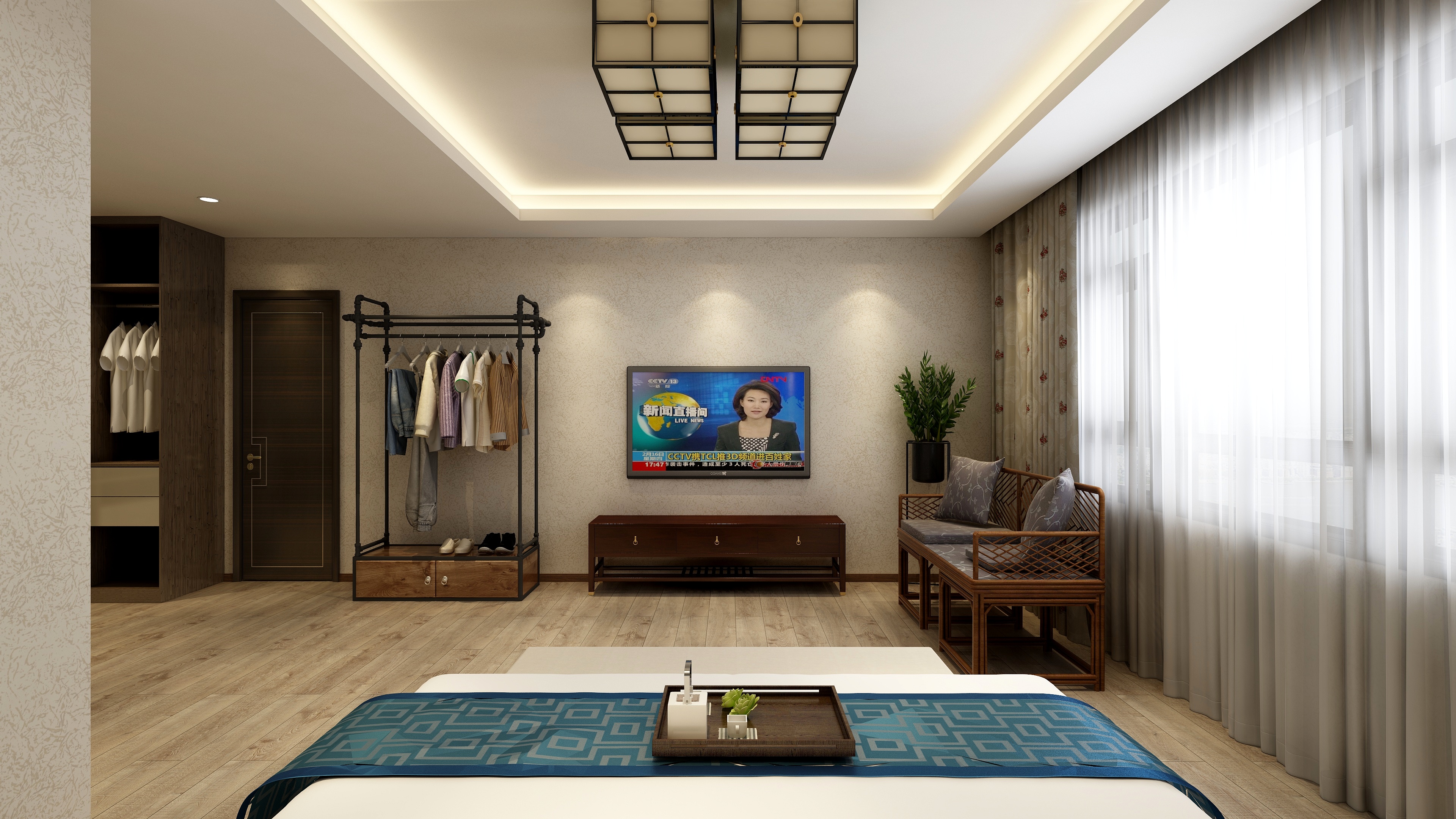 兰舍总部设计中心佘晓东-新中式别墅装修效果图