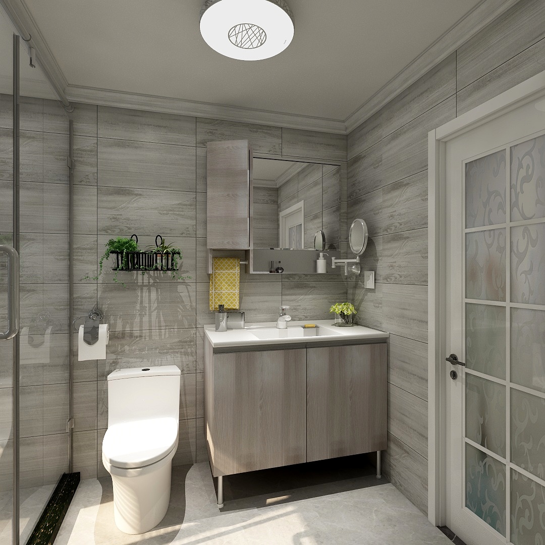 雷来广-《港湾》--舒适现代大三居一层主卧卫生间装修效果图第1张