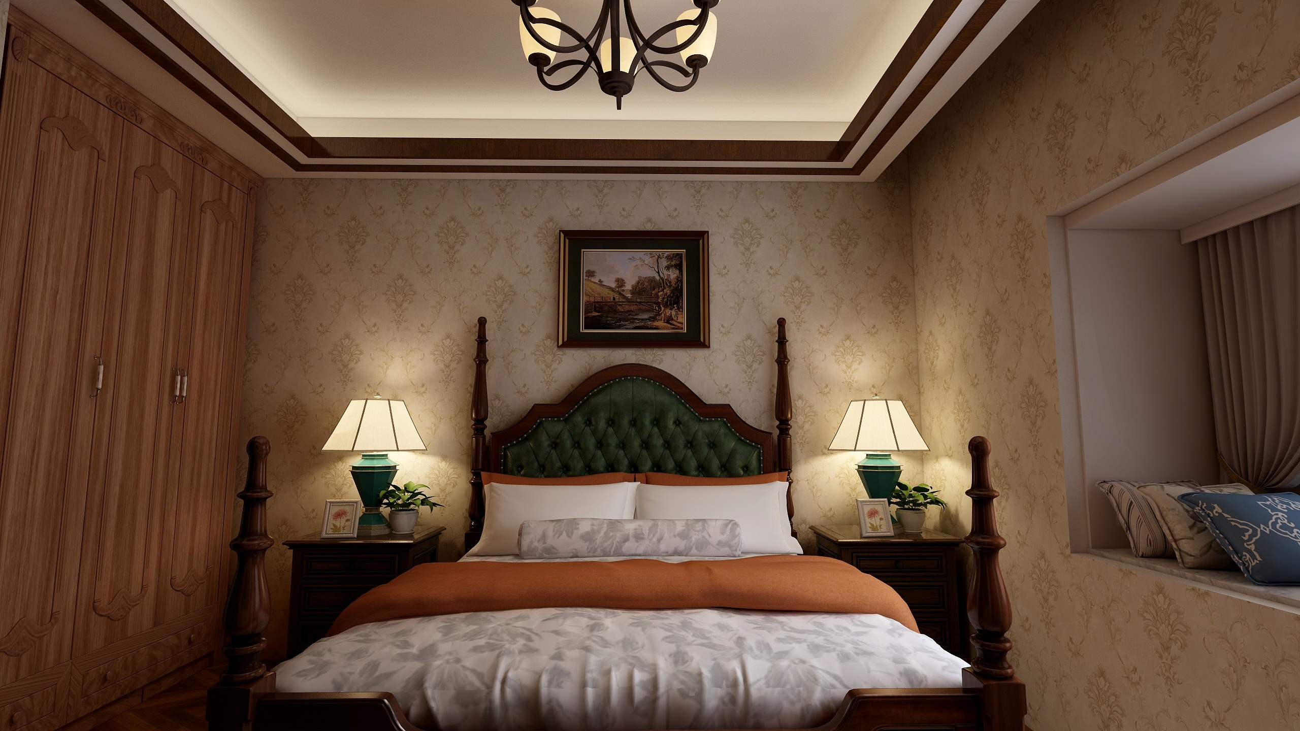 Harlan-荣安琴湾88.00㎡二期1#A户型2室2厅1卫1厨-装修设计方案