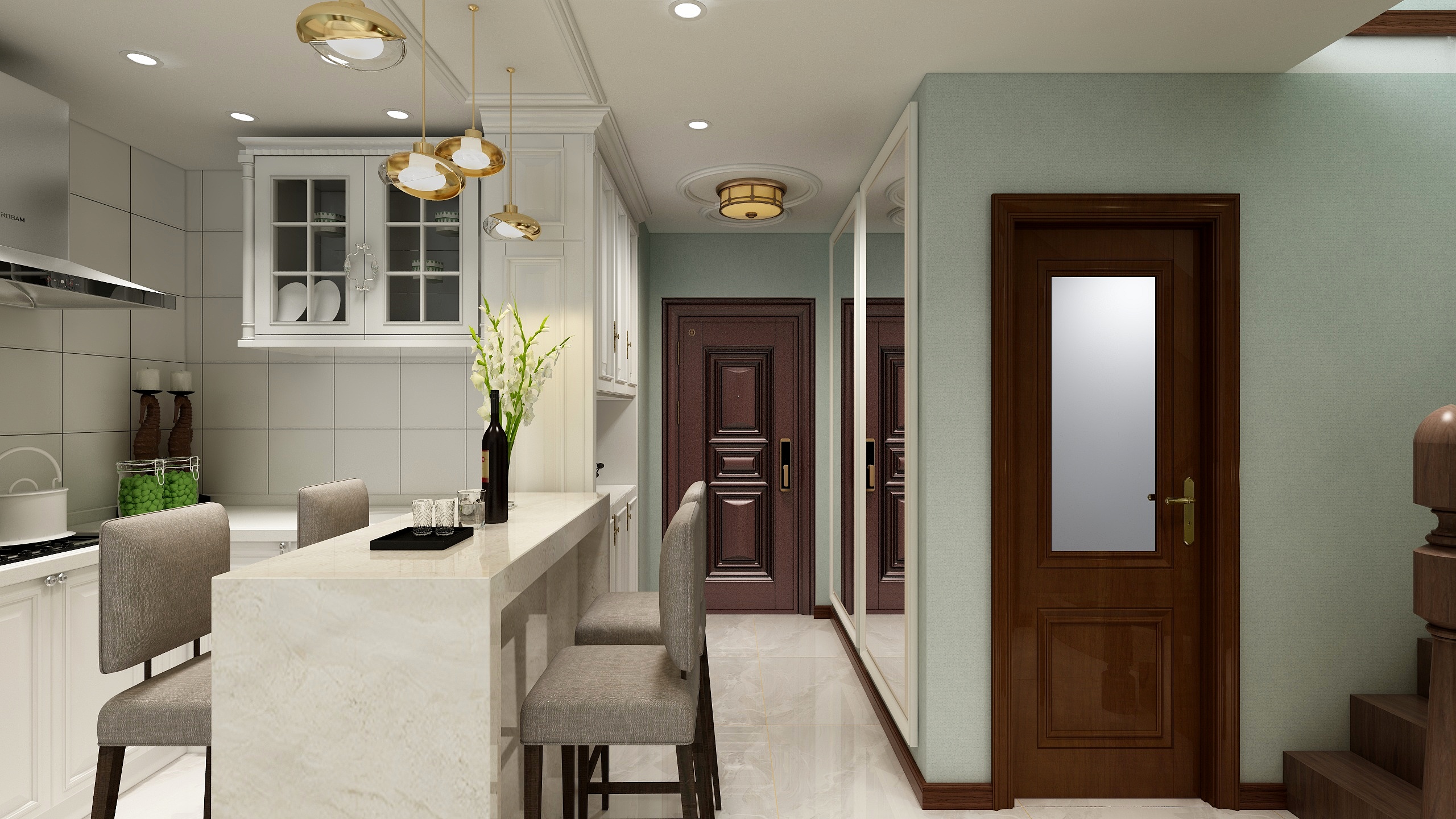 Design设计-香河钻石湾60平米-装修设计方案