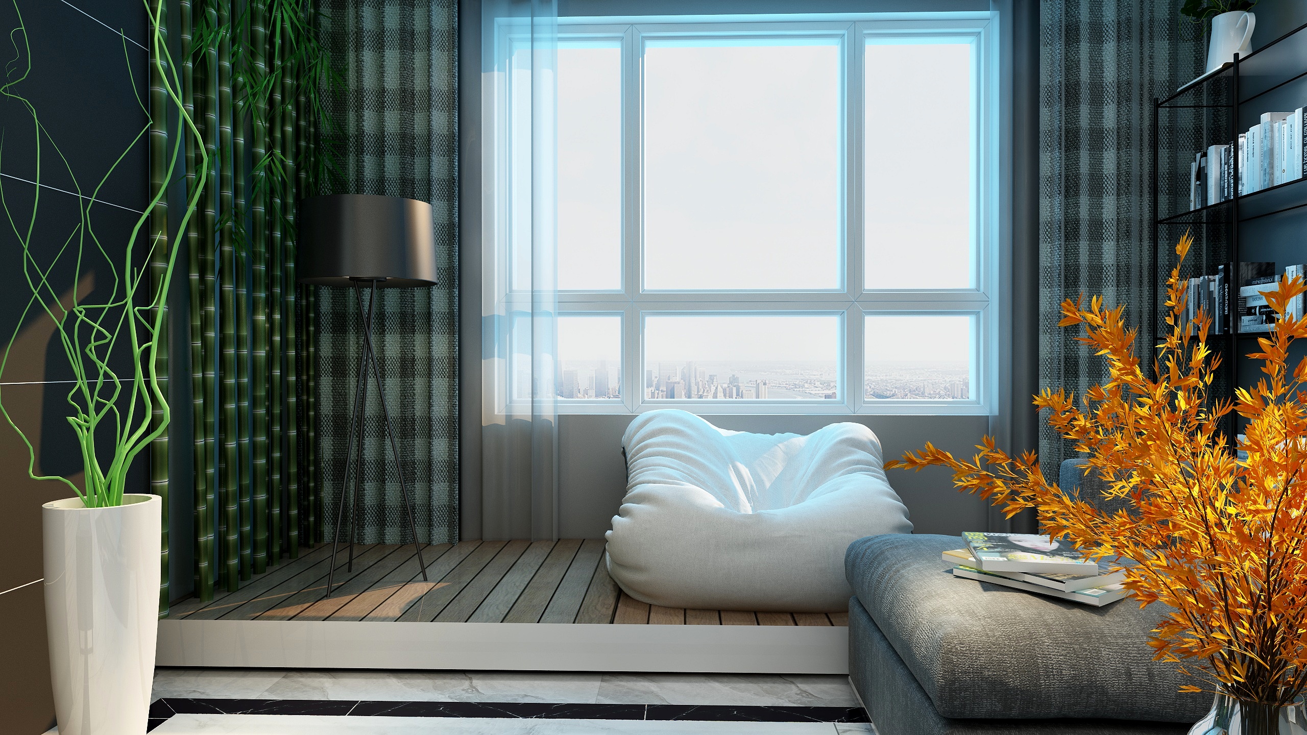 刘宏宇-现代简约《竹影》-装修设计方案