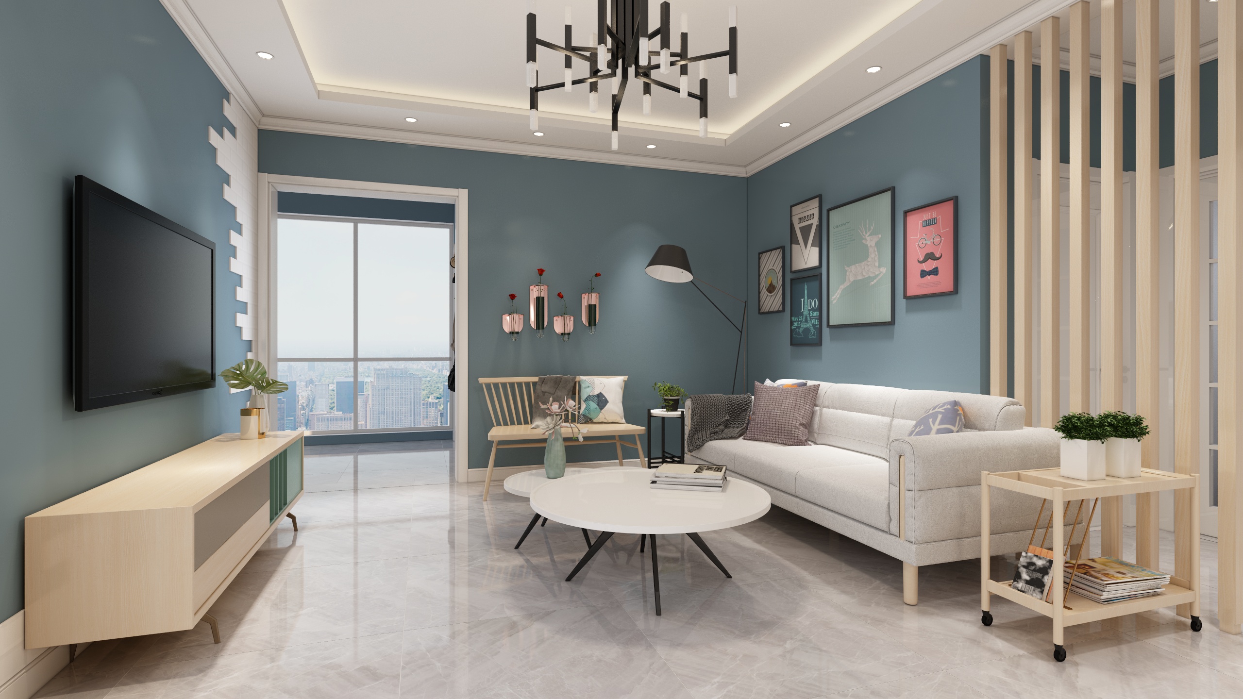 赵绍喆-北欧风格三居-装修设计方案