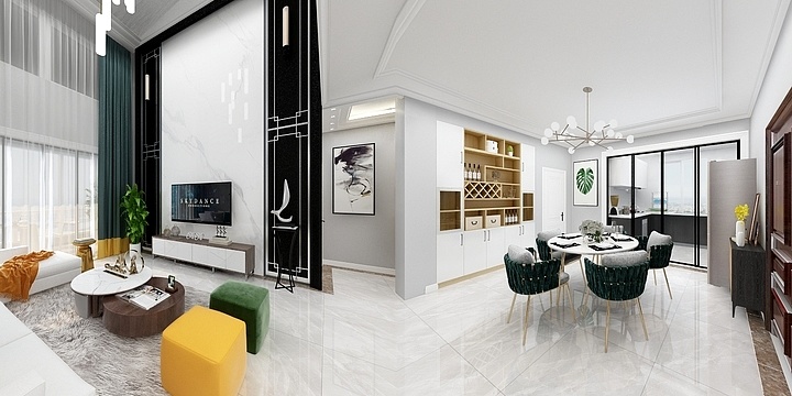 萧雨jNDb-金域蓝湾-模型-装修设计方案