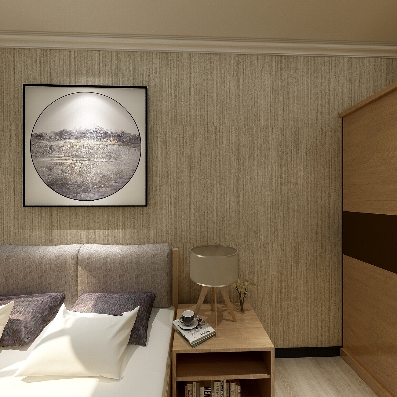 雷来广-《港湾》--舒适现代大三居一层次卧装修效果图第3张