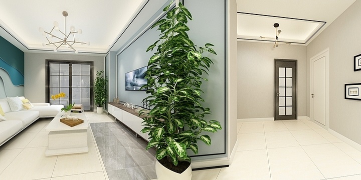 陈斐装饰pvzW-御景园北欧风格效果图-装修设计方案