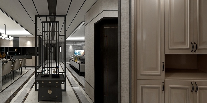 隐藏很深HcZb-花城佳苑李军-新中式-副本-装修设计方案