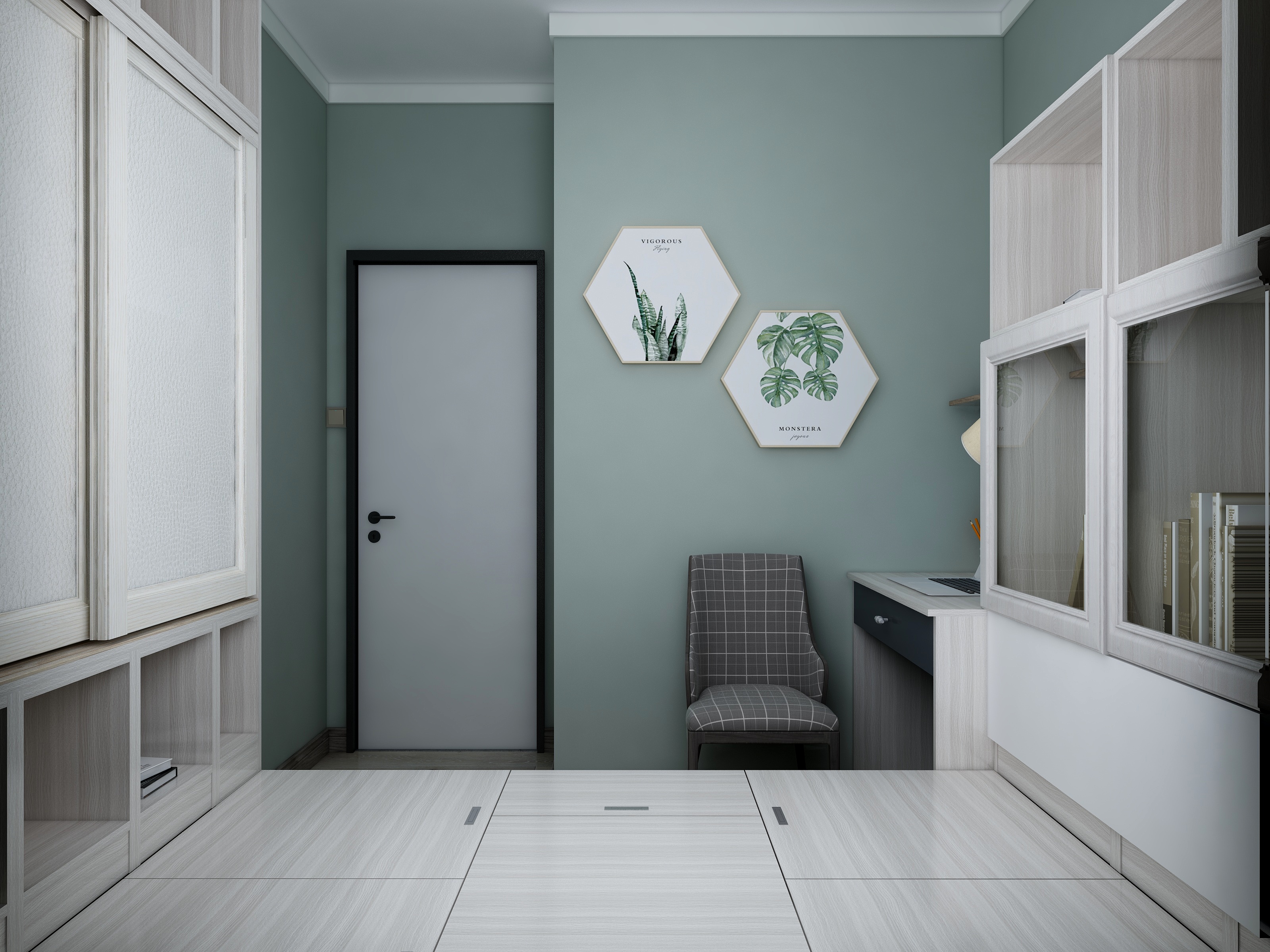 湛智华-《都市情缘》-现代简约93平3房装修效果图