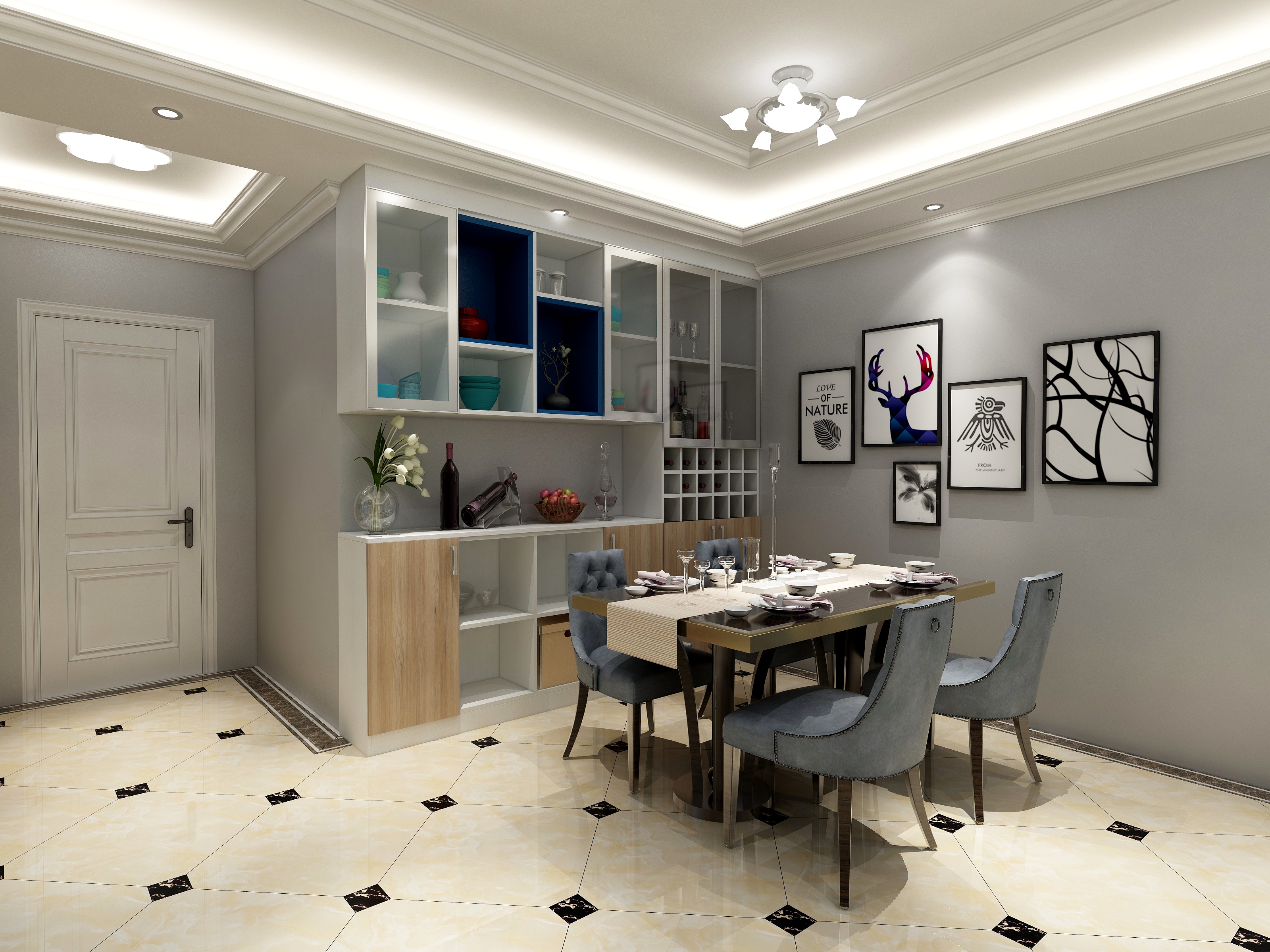 雷来广-《港湾》--舒适现代大三居一层客厅装修效果图第3张