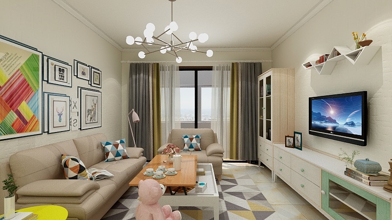 快乐精灵儿-亲水湾周先生88平方-副本-装修设计方案