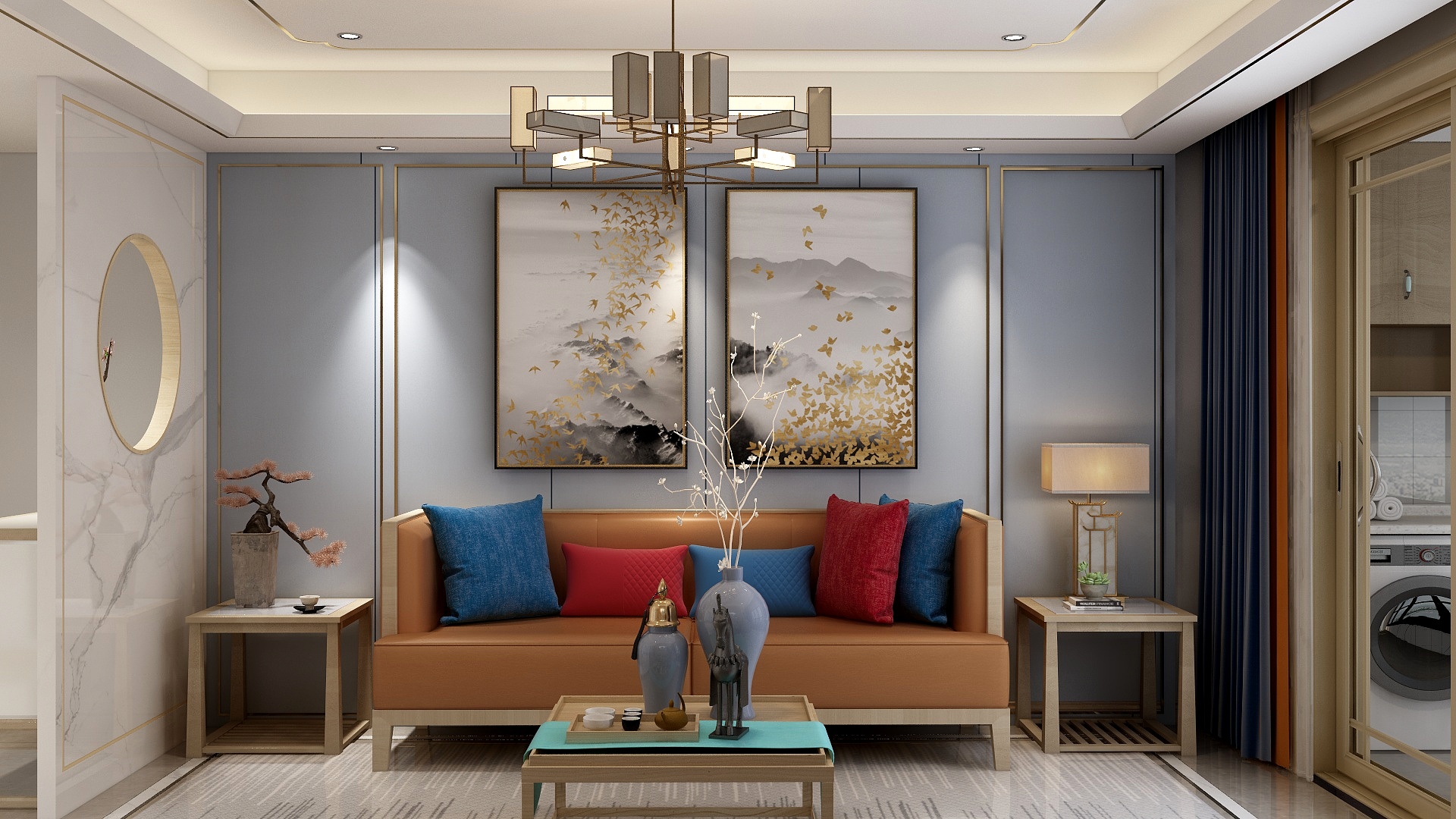 子墨空间-华源七星城何部长雅居（典雅新中式）-装修设计方案