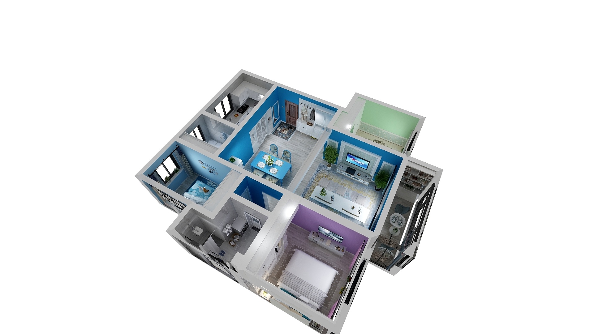 静谧LT-绿城公安5号楼3单元602室-装修设计方案