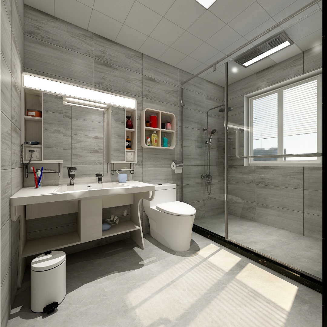 雷来广-《港湾》--舒适现代大三居一层卫生间装修效果图第2张