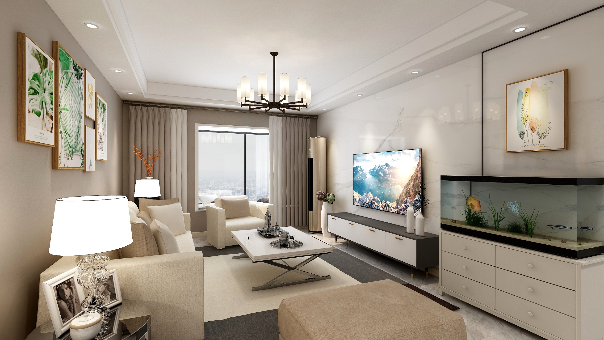 宅与境设计师DAI芯-明珠南苑三室一卫简约-装修设计方案