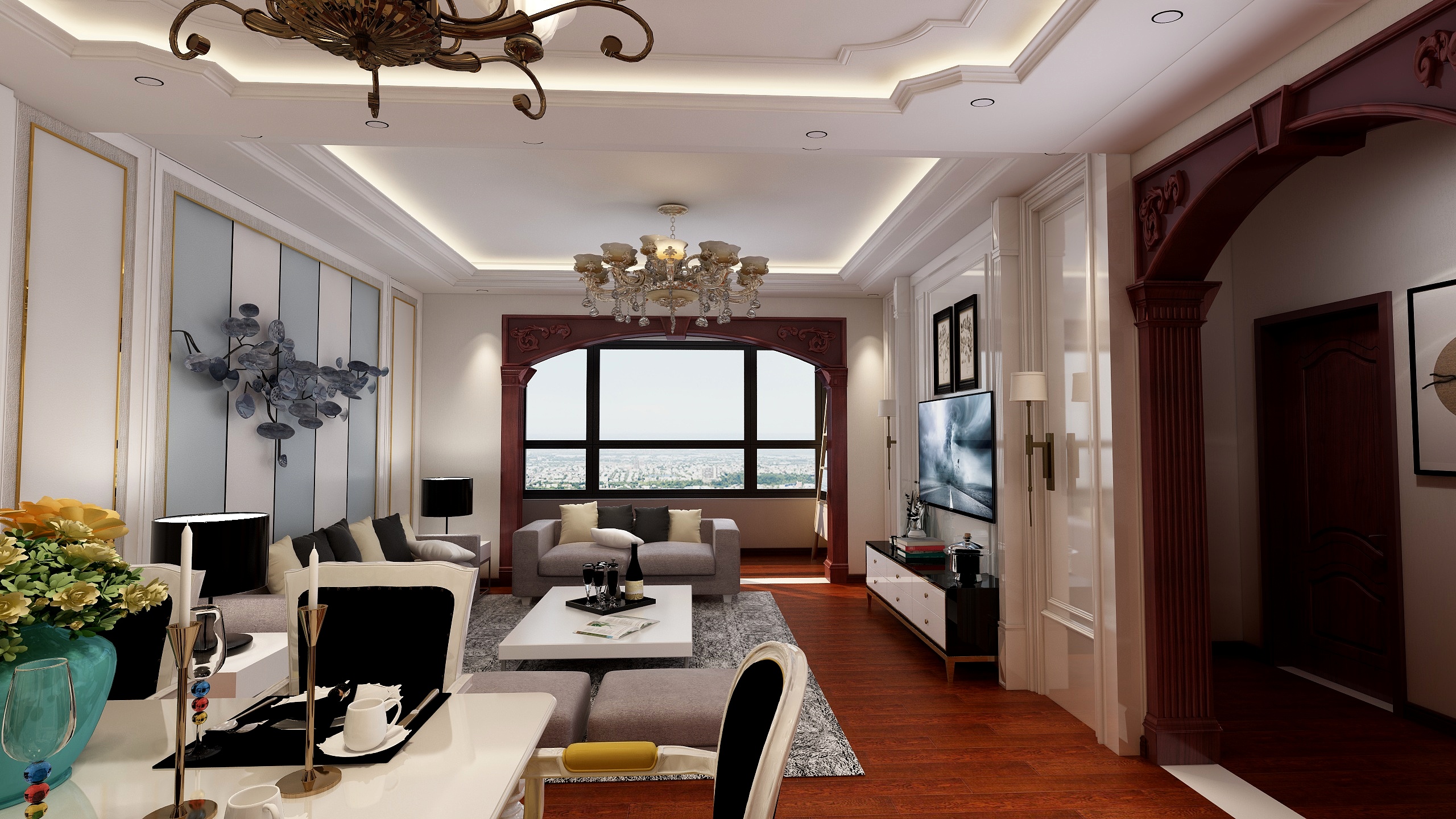 你的视界我做主-海东亿家简欧设计-装修设计方案