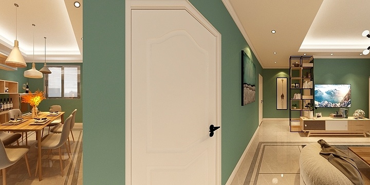 隔壁家小胡子-二妹客餐厅装修效果-副本-装修设计方案