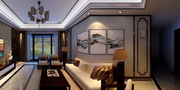 悠客南山-新中式效果-装修设计方案