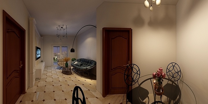 全员饿人-梵顿公馆62.00㎡凡尔赛XF户型1室2厅1卫1厨-副本-装修设计方案