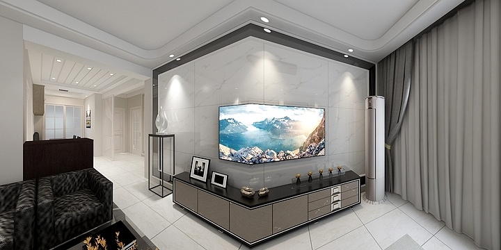 邱文艺-润通润园82.00㎡B户型2室2厅1卫1厨-装修设计方案