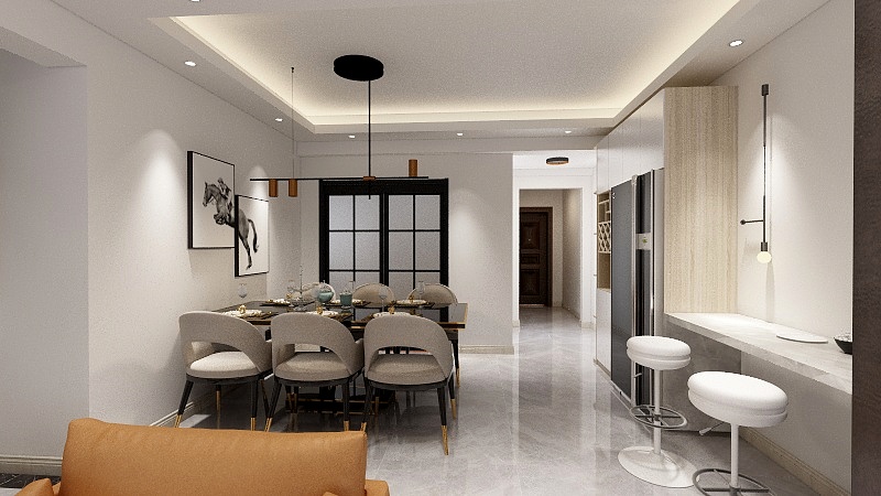 鑫筑装饰麦林楷-丽景湾上125方简约-装修设计方案