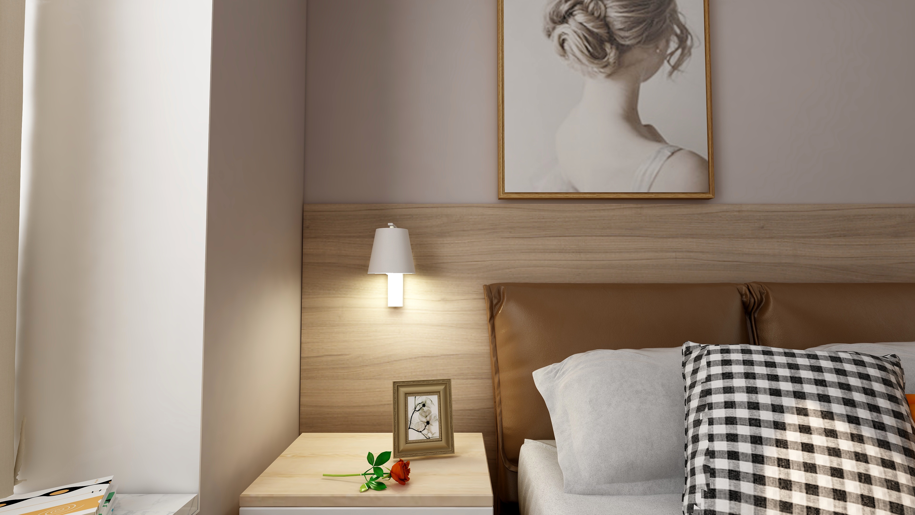 水木芸居设计-《沫染玉》一层次卧装修效果图第3张