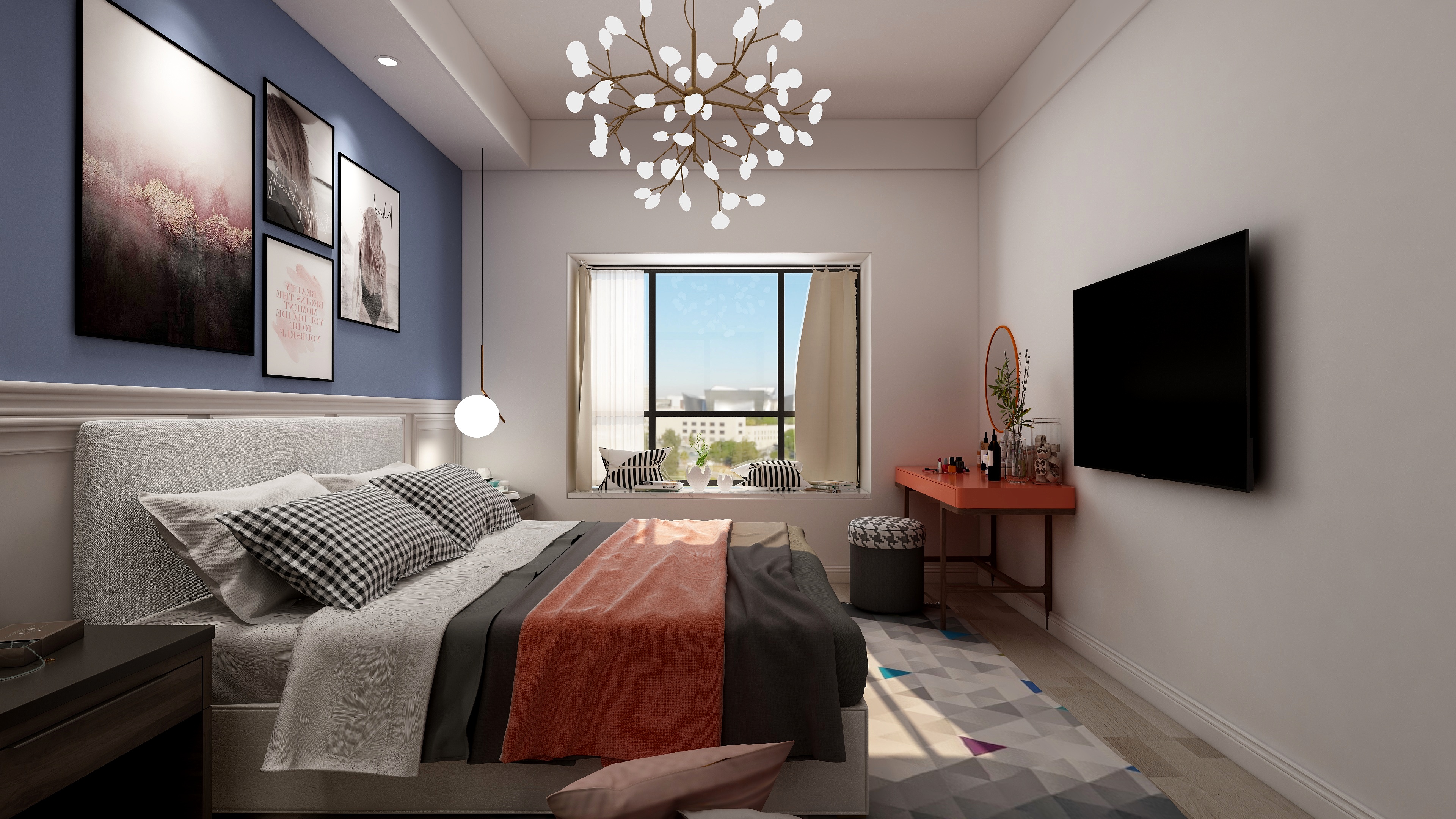 水木芸居设计-《沫染玉》一层主卧装修效果图第3张