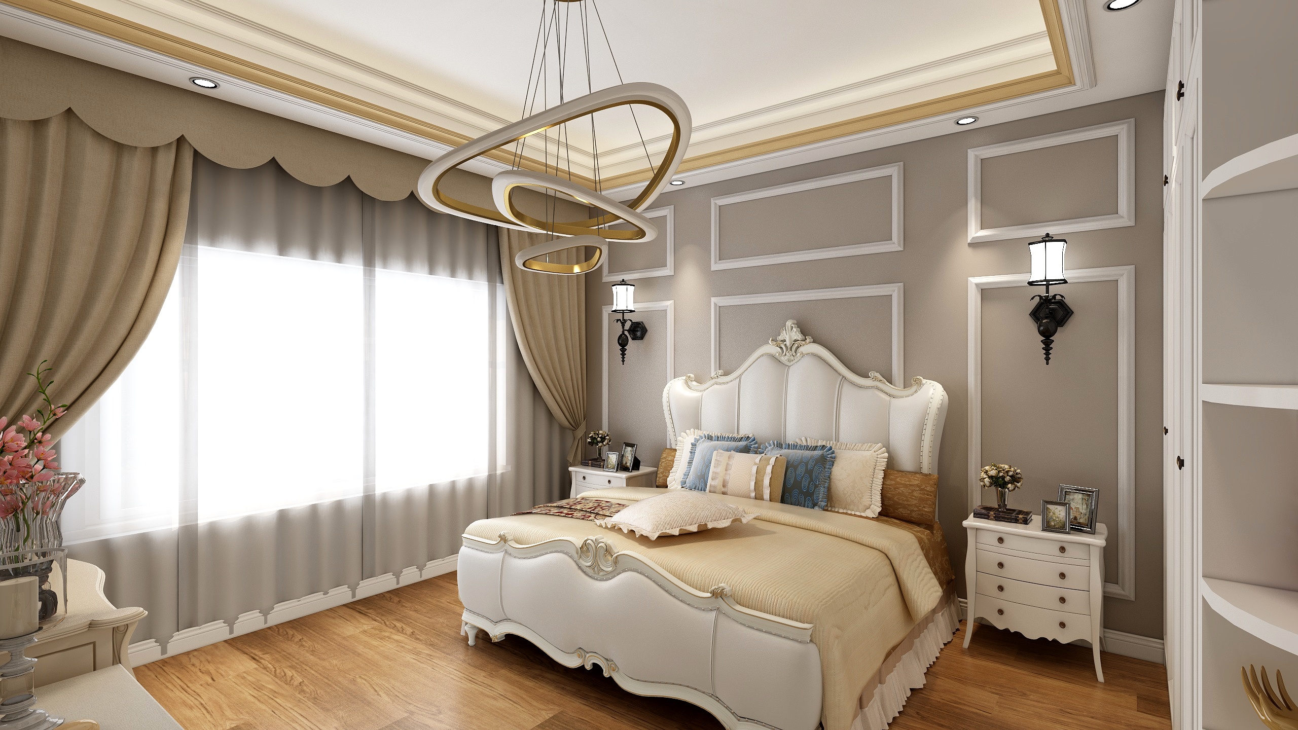 Azz-子渊besos-美式风卧室-装修设计方案