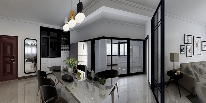 胡婷婷-东北大学105㎡-装修设计方案