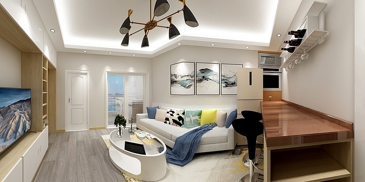 伯丶言-66平米小两房-装修设计方案