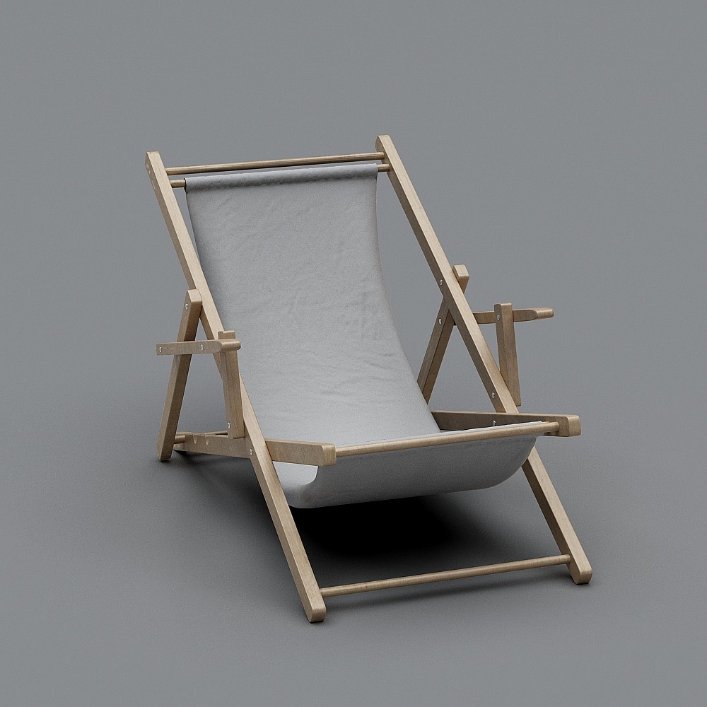 YX-现代阳台休闲躺椅154767-23D模型