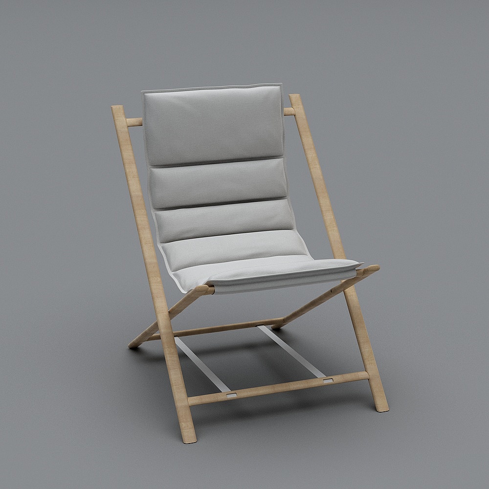 YX-现代阳台休闲躺椅154767-33D模型