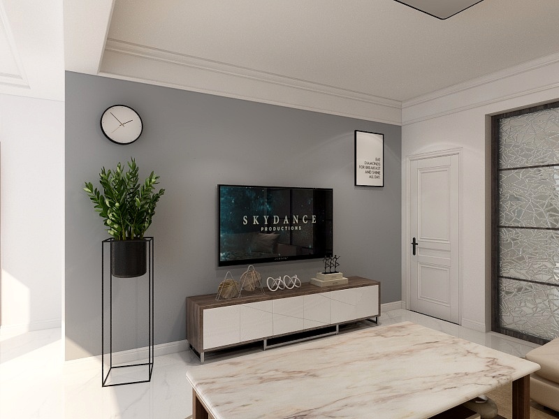 胡洁欣-恒信首府92.00㎡B户型 三室两厅一卫户型3室2厅1卫-装修设计方案