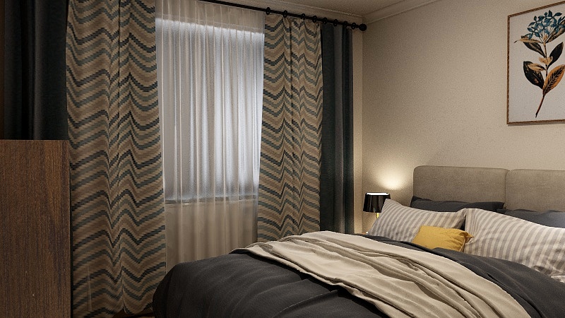 Sunshine815GENe-盛景华庭北苑卧室卫生间-装修设计方案