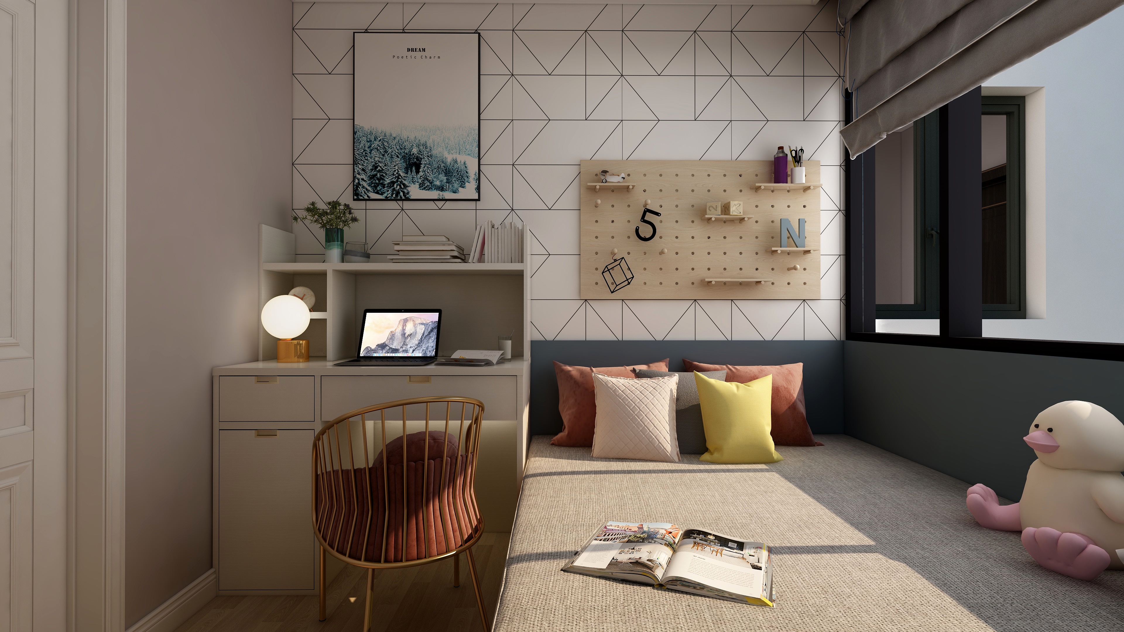 水木芸居设计-《沫染玉》一层多功能室装修效果图第3张