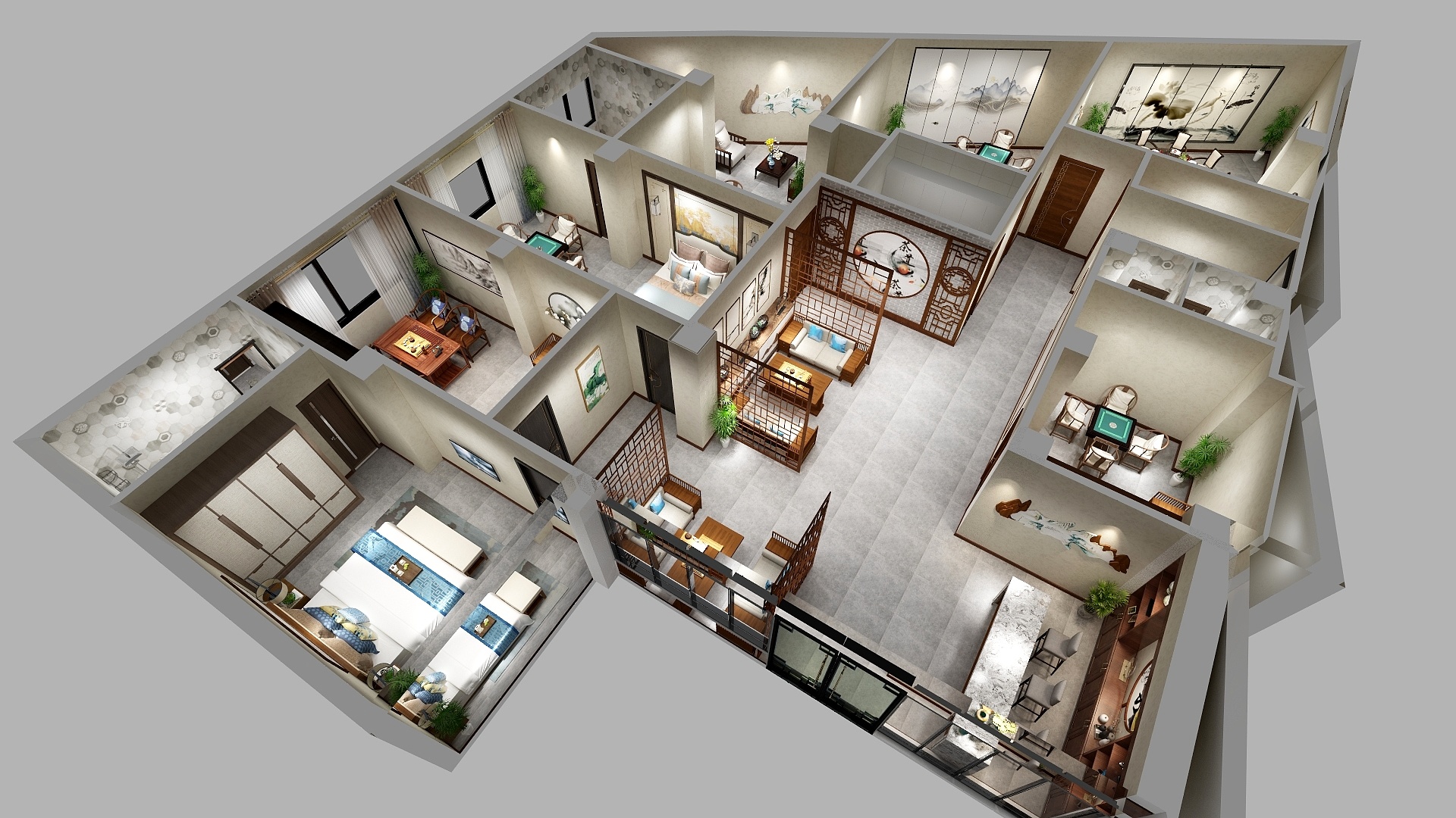 李杰uTgf-工装茶楼-装修设计方案