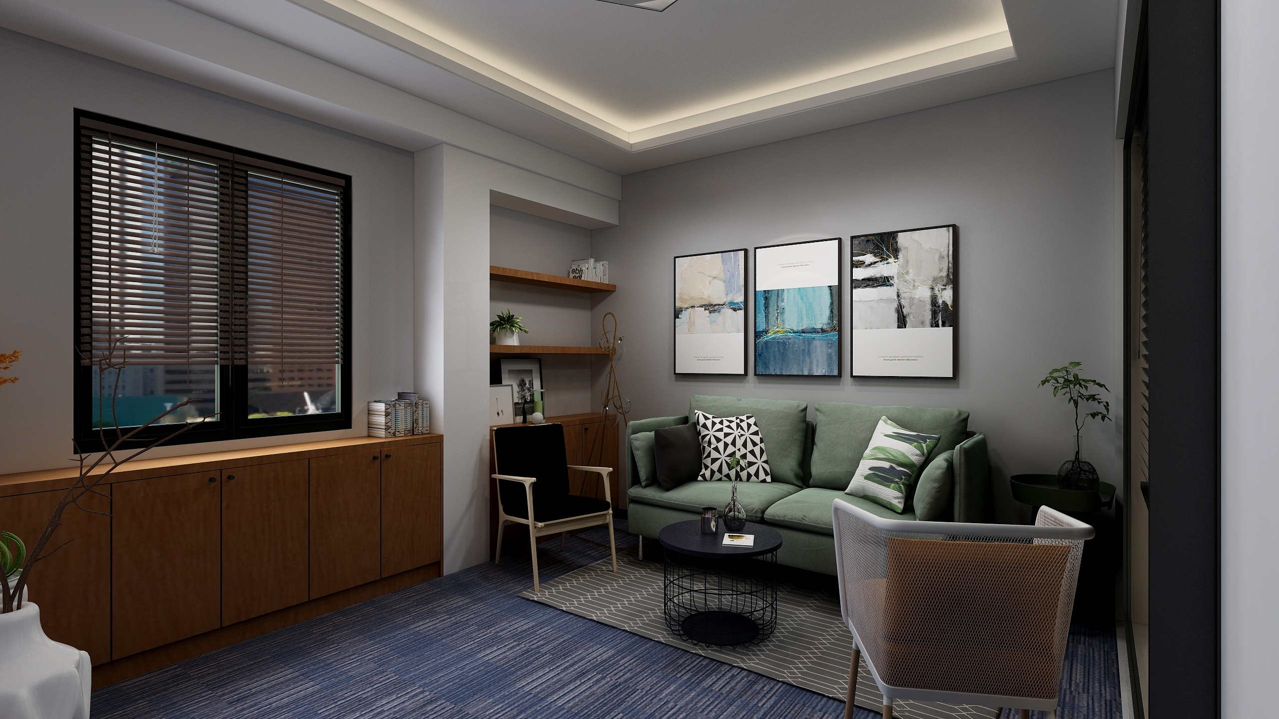 刘航-电梯办事处xiaoguo图-装修设计方案