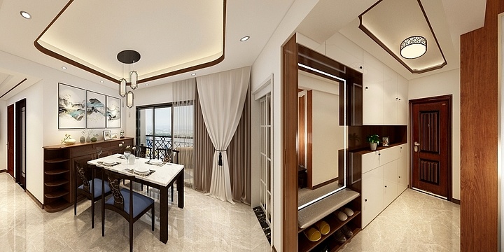 134****8789DFoC-星星凯旋国际王凯新中式风格-装修设计方案