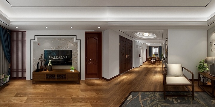 全案设计13390308092-荣盛华府新中式-装修设计方案